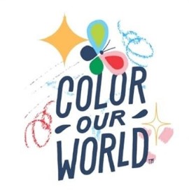 Summer Reading Color Our World Logo